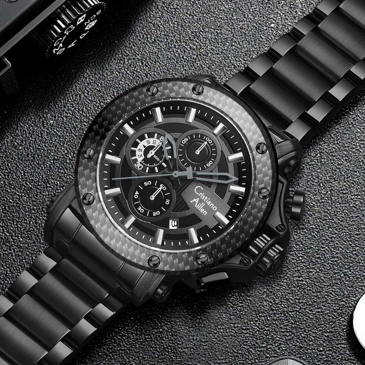 Waterproof Luxury Chronograph Watch For Men - 9842