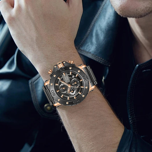 Waterproof Oversized Luxury Watch For Men - 9841