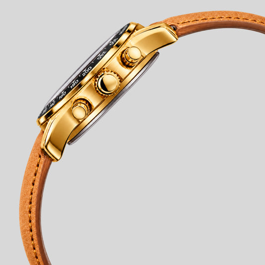 CA-1028 Leather Chronograph Watch