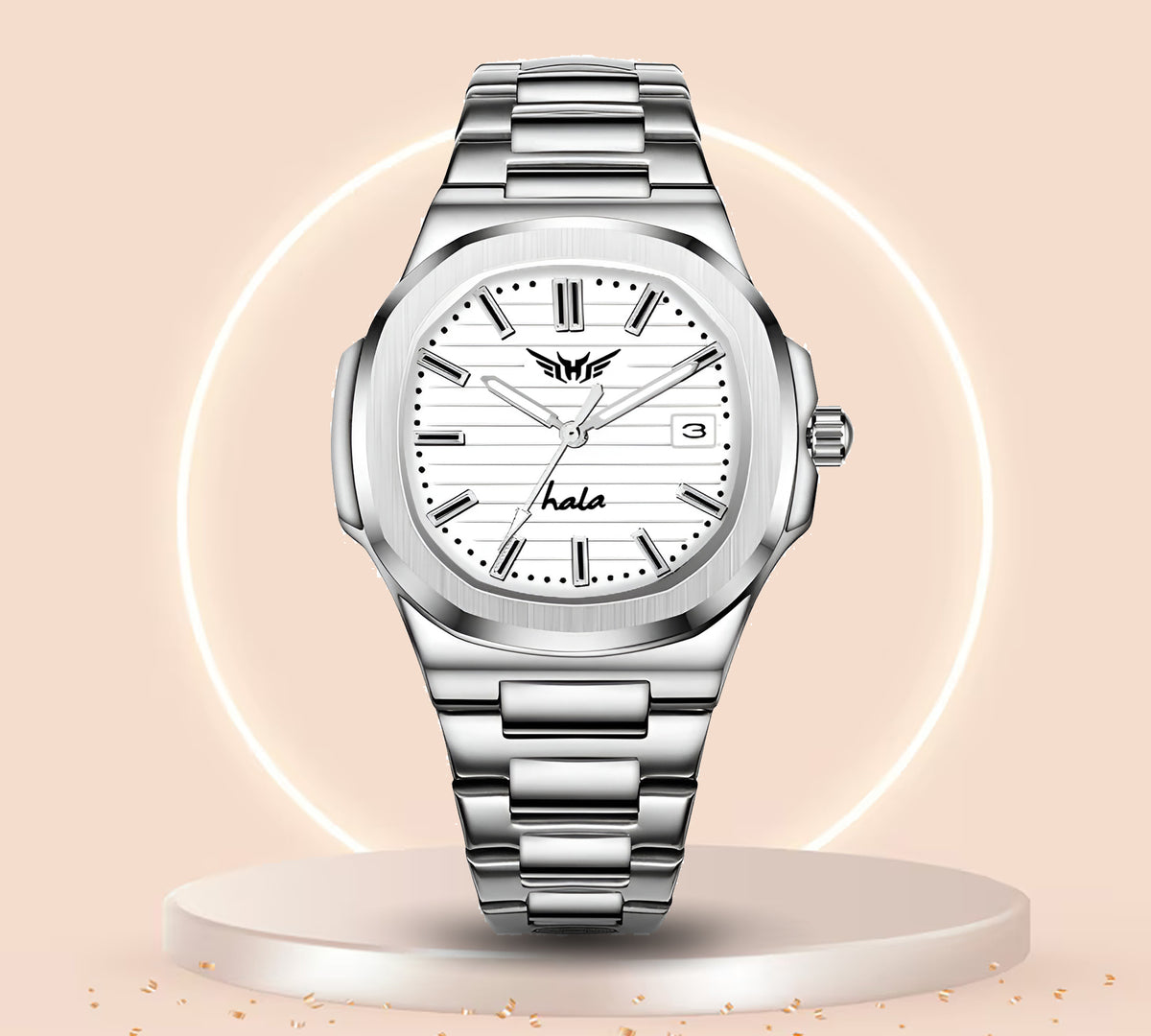 Oversized Straps Analog Watch Men - 3240