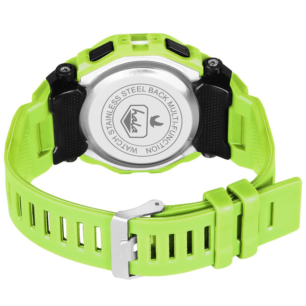 Premium Multi Function Hybrid Square Dial Watch - 1035