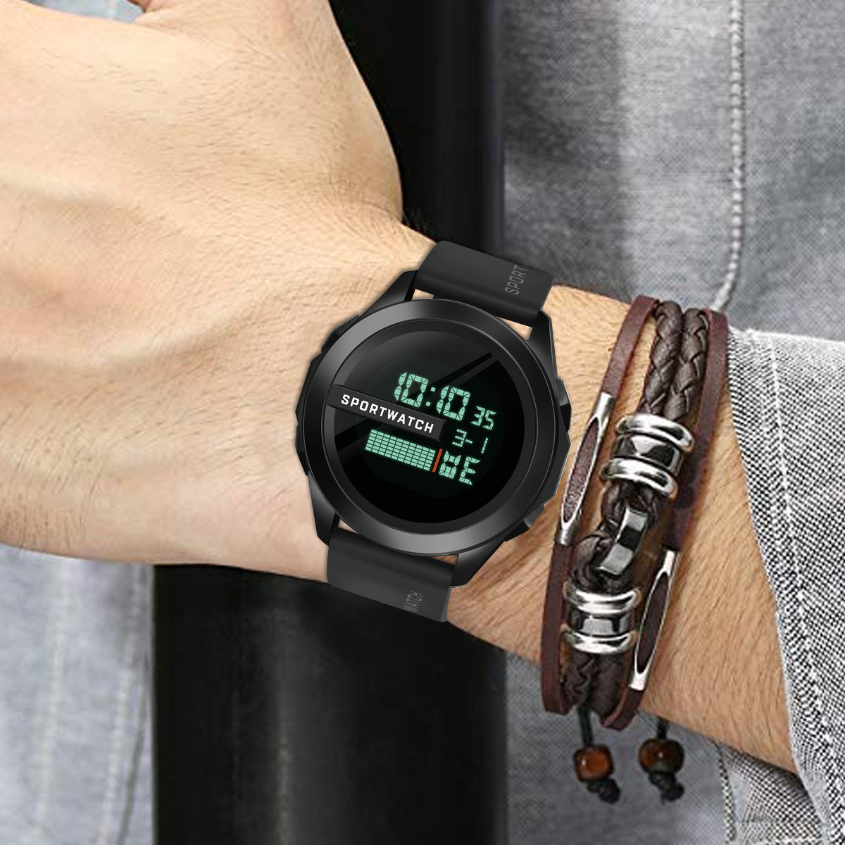 Multifunction Stylish Wrist Digital Watch For Men - 1140