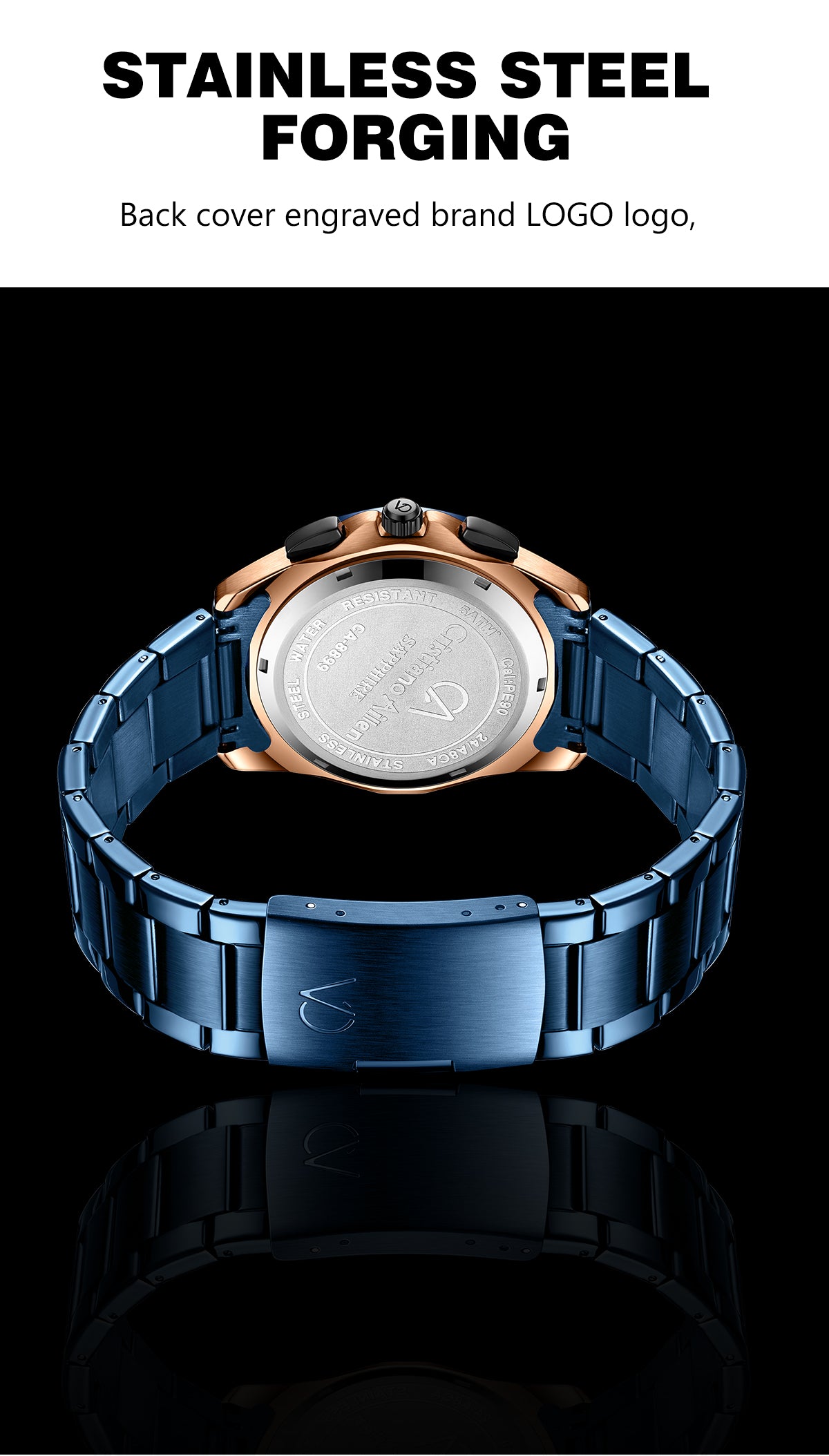 Multifunction Chrono Sub-Dials & Date Luxury Watch - 8899
