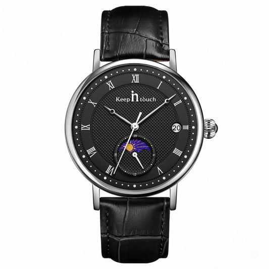 KnT-6620 Black Chronograph Watch