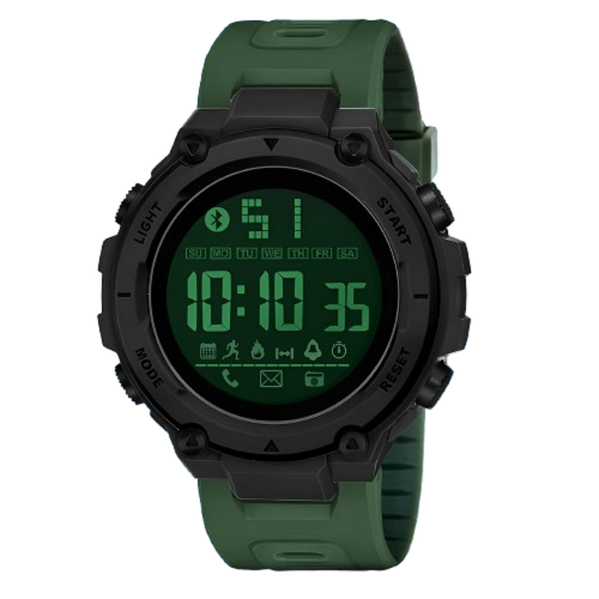 Multifunction Waterproof Wrist Sports Digital Watch - 1145