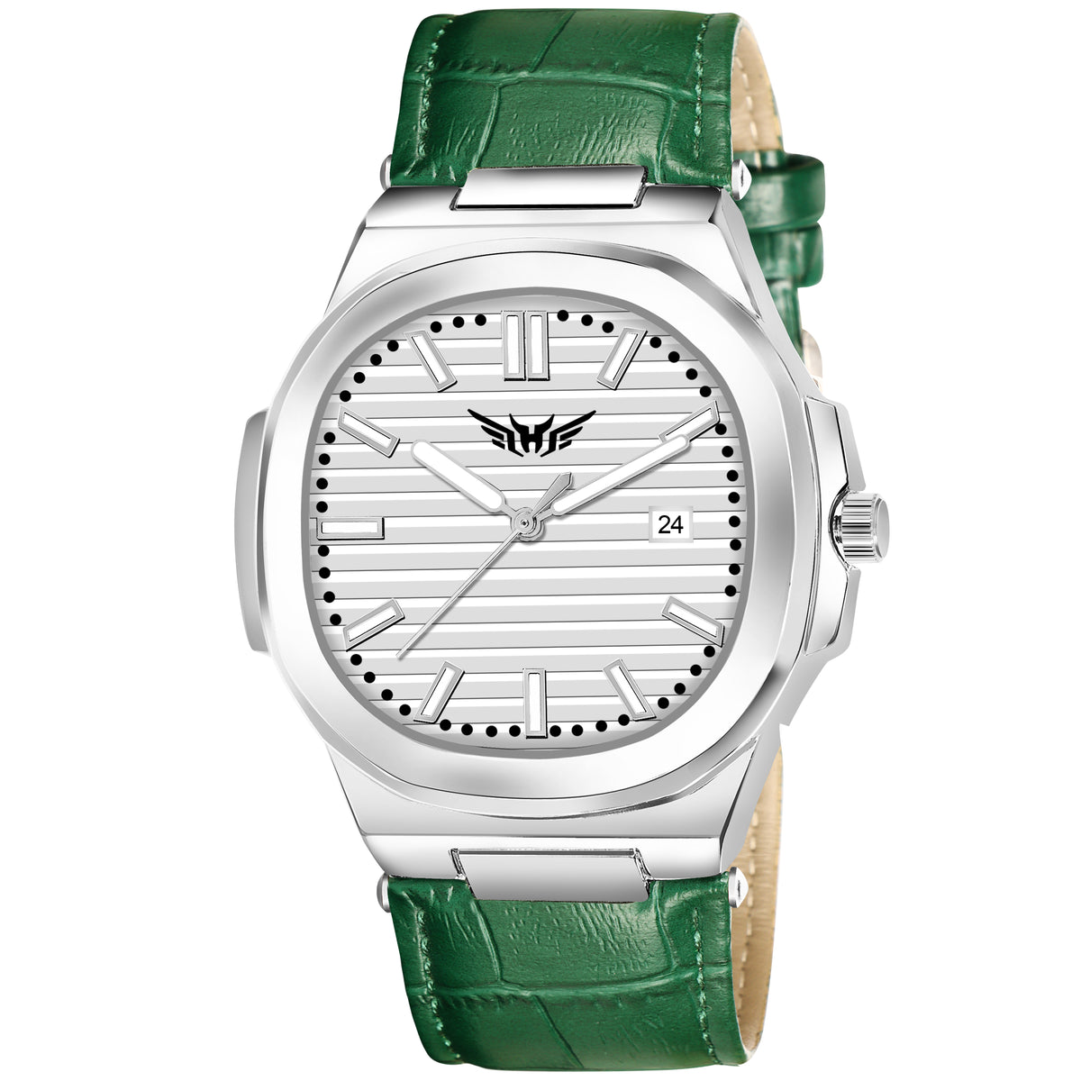 Analog Genuine Leather With Date Watch For Men - 3100