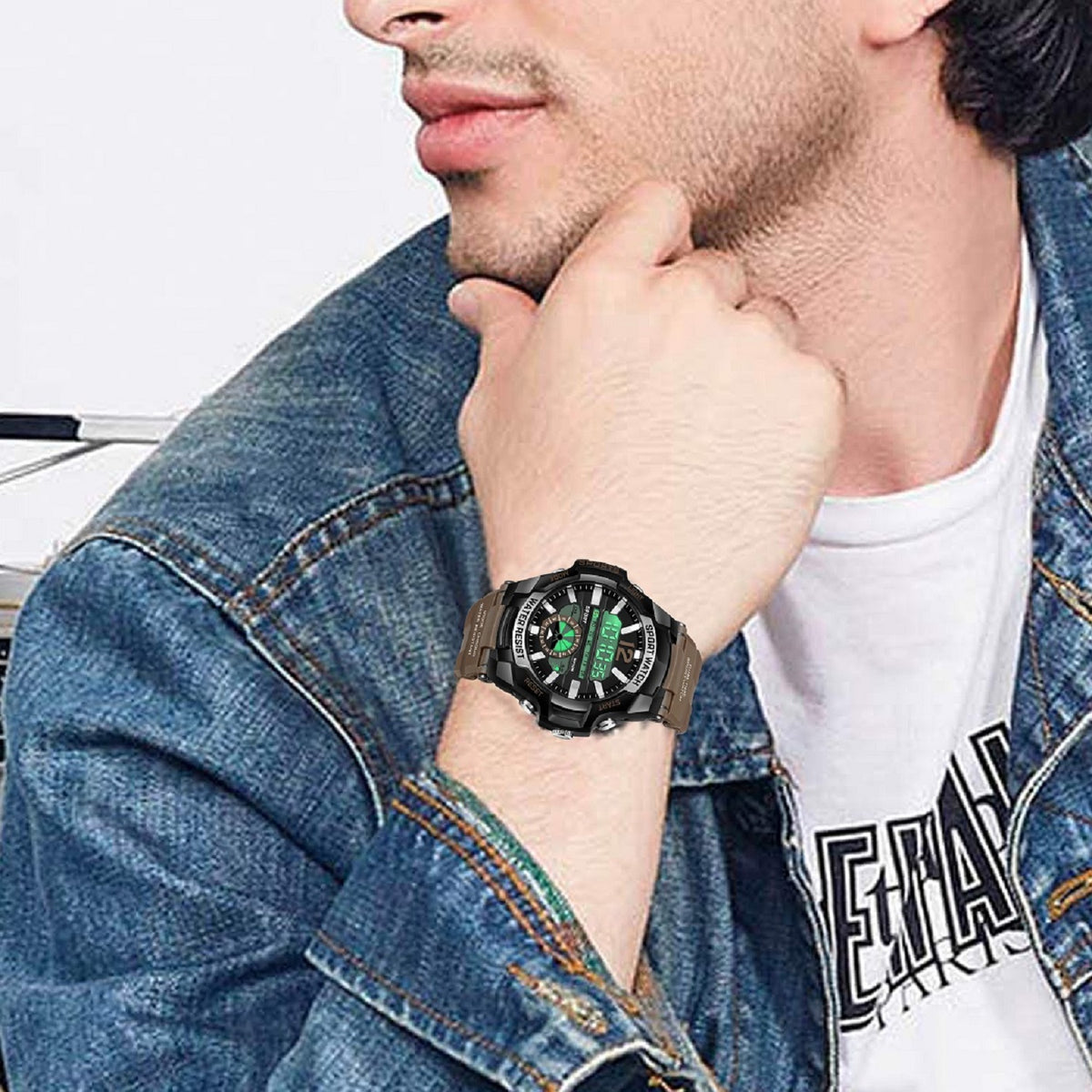 Multifunction Alarm Wrist Sports Digital Watch - 1030