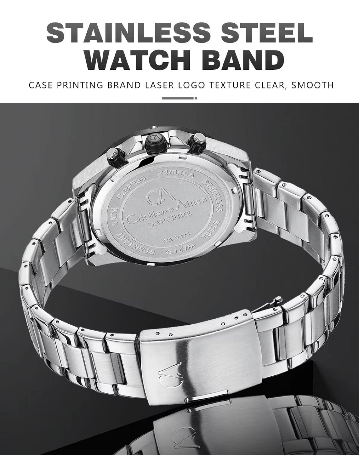 Luxury Chrono Waterproof Business Watch - 8895