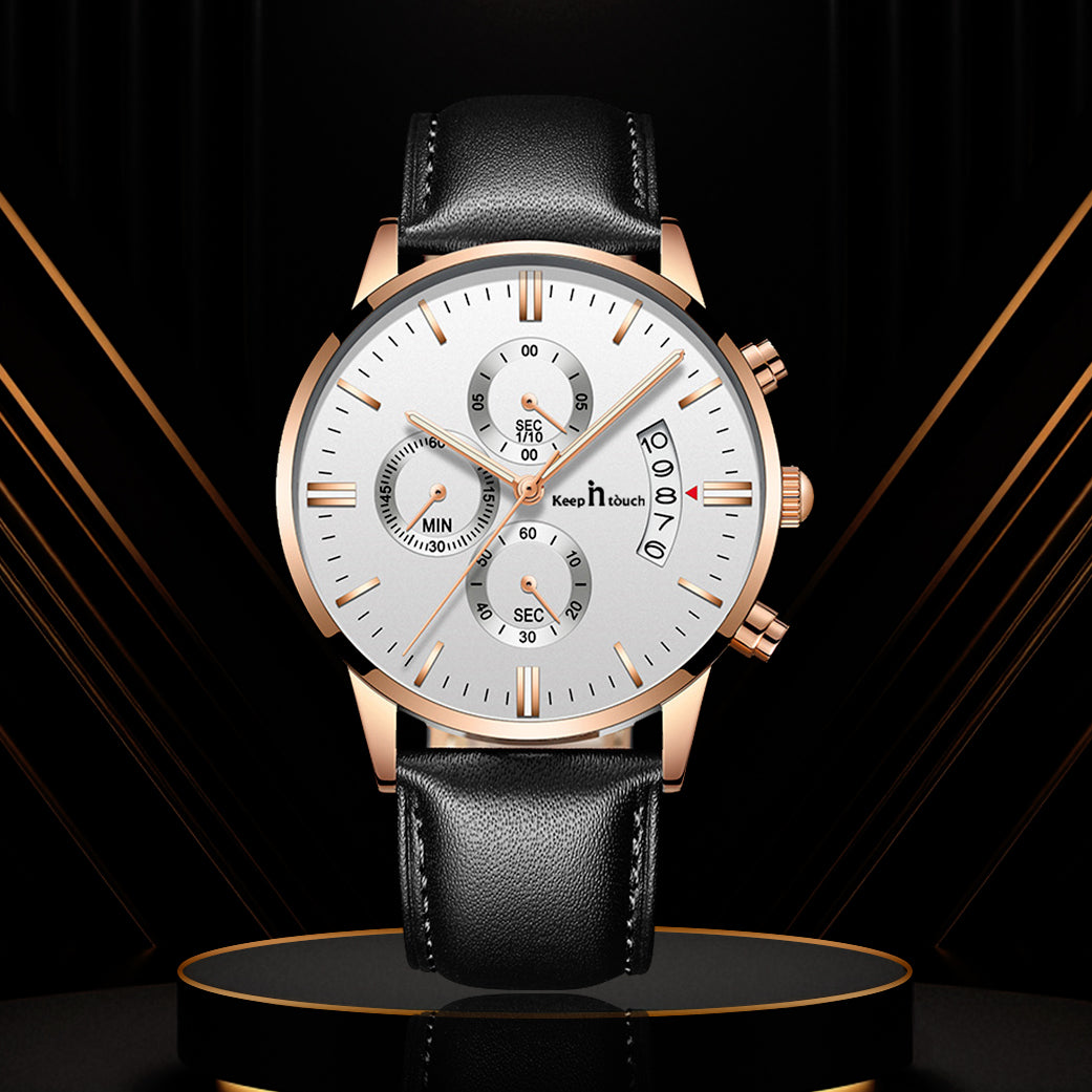 Keep n Touch Analog Watch - For Men KnT-1023 Leather-Chronograph-Watch