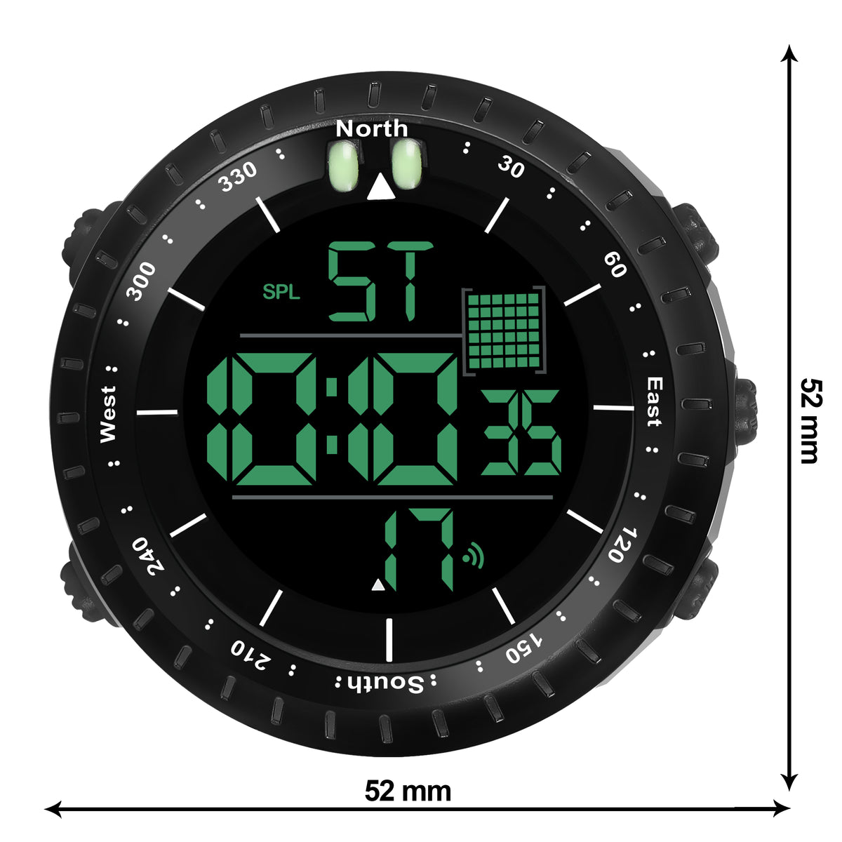 Multifunction Wrist Sport Ultra Radium Watch - 0321