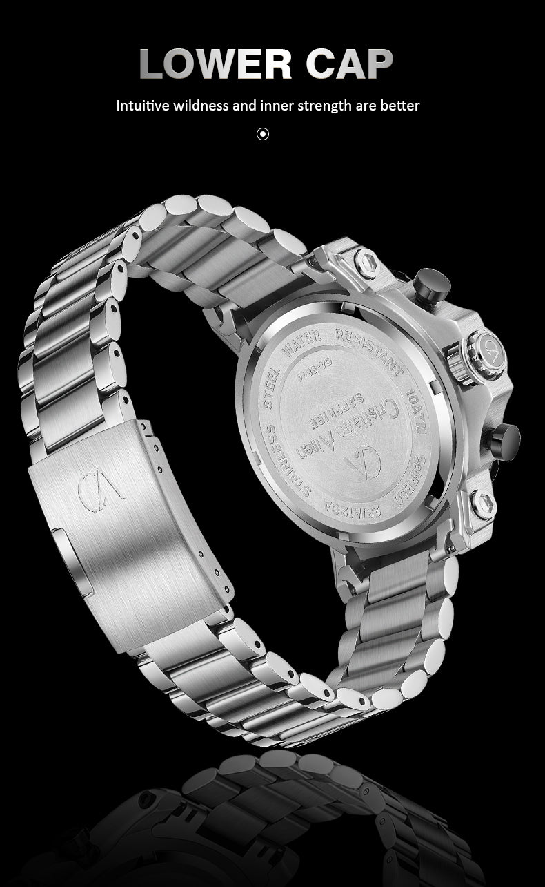 Luxury Business Multifunction Chrono Watch For Men - 9840