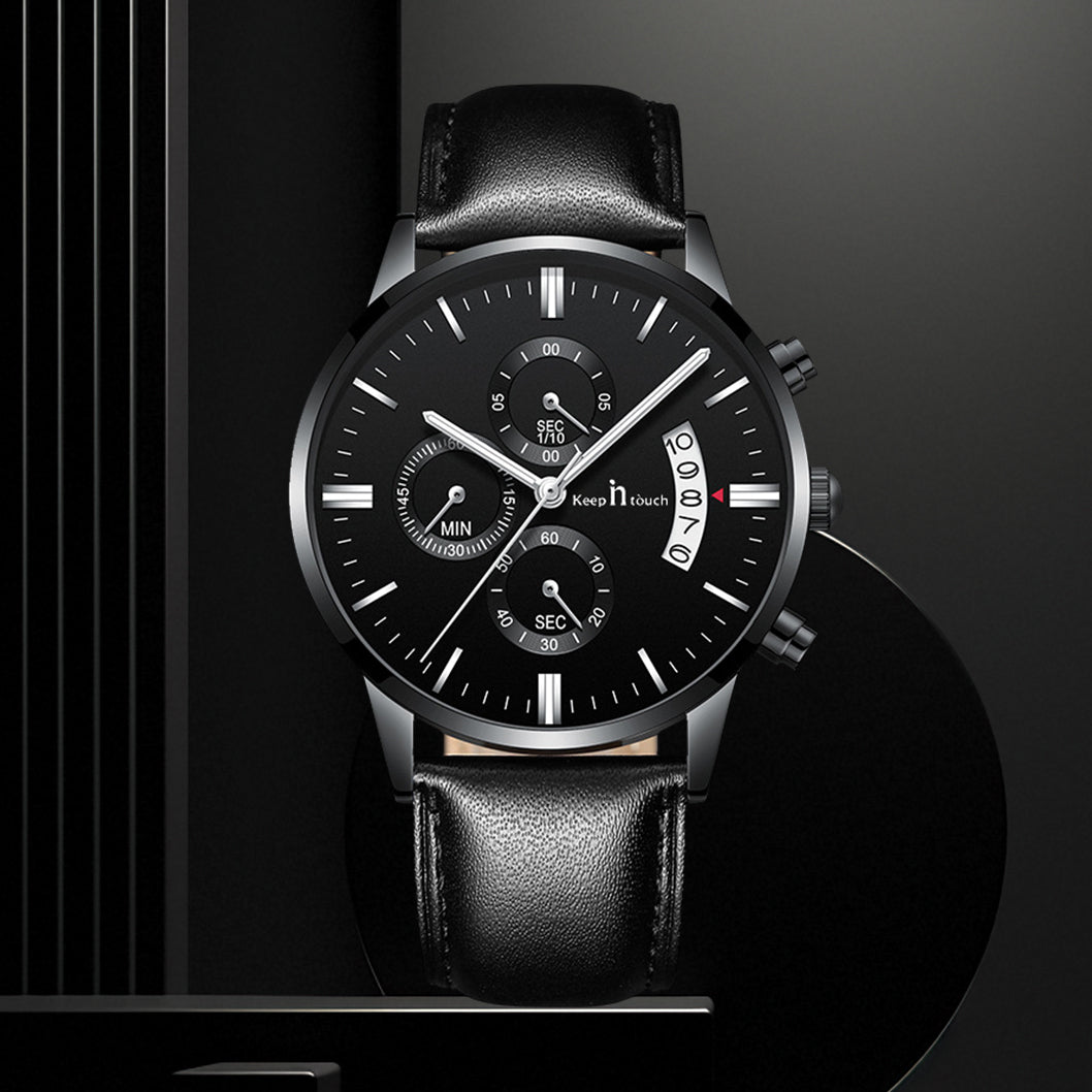 Keep n Touch Analog Watch - For Men KnT-1023 Leather-Chronograph-Watch