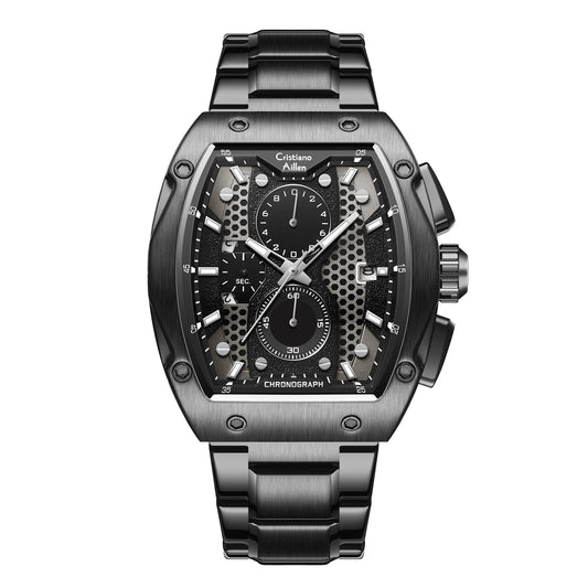 Cristiano Aillen CA-8917 black chronograph analog watch for men