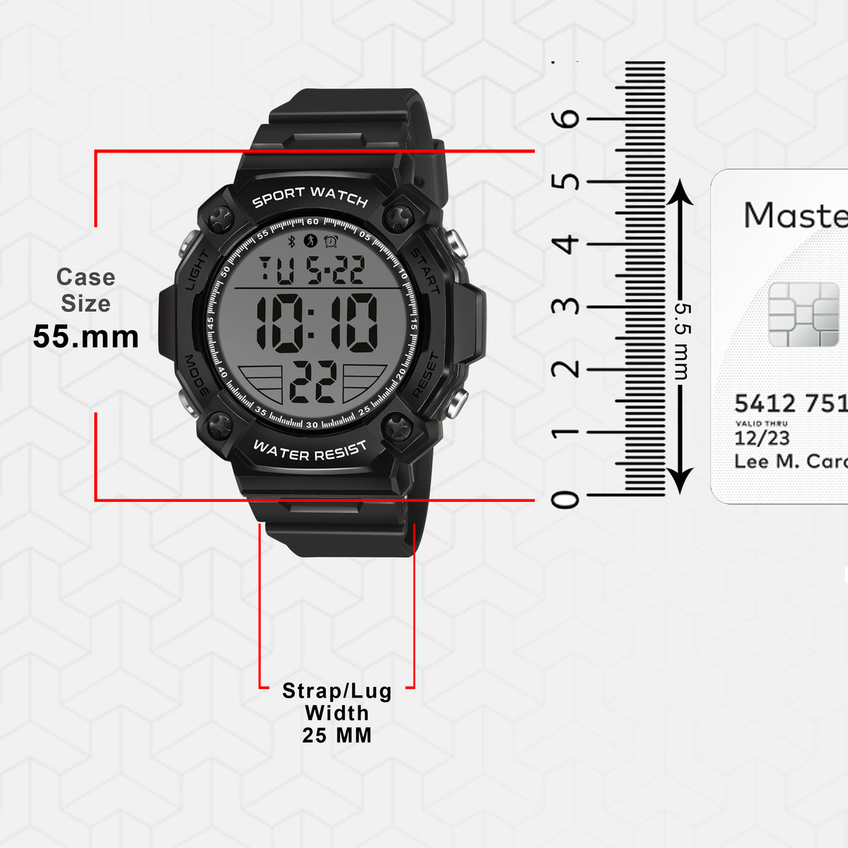 HyperCore NightRaptor OutdoorSport Digital Watch - 1190