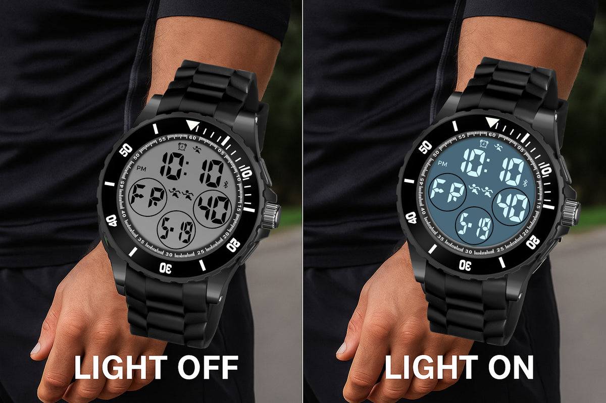Outdoor Sports Turbo Bezel Night Raptor Digital Watch - 1191