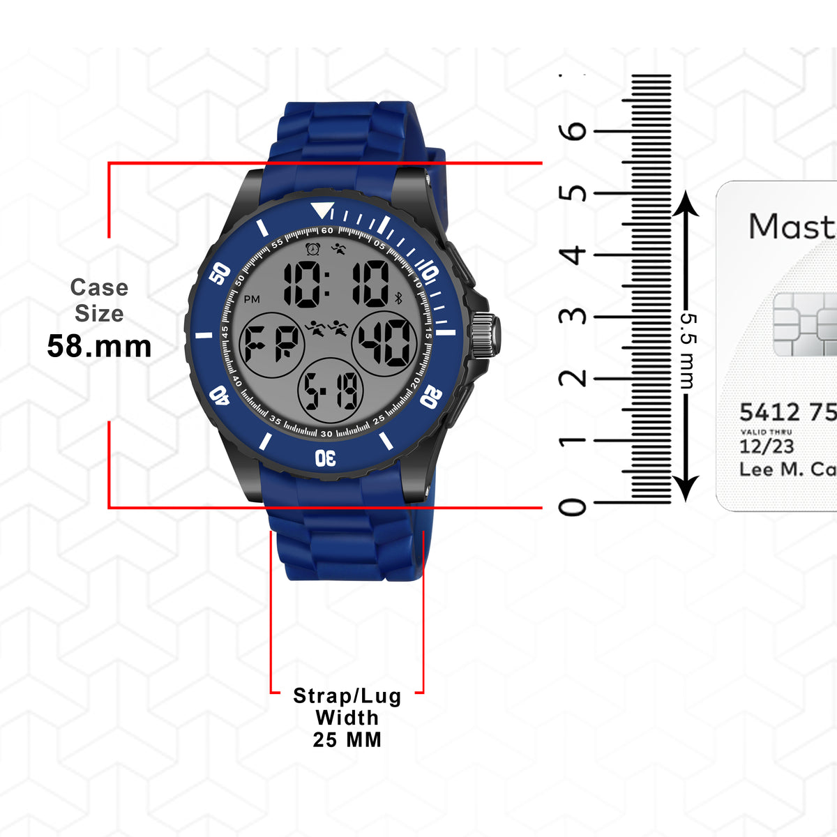 Outdoor Sports Turbo Bezel Night Raptor Digital Watch - 1191