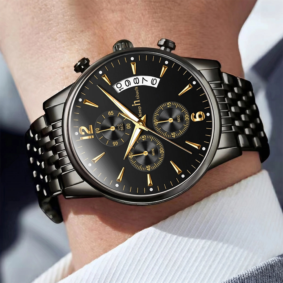 Keep n Touch Analog Watch - For Men KnT-1020-Steel-Chronograph