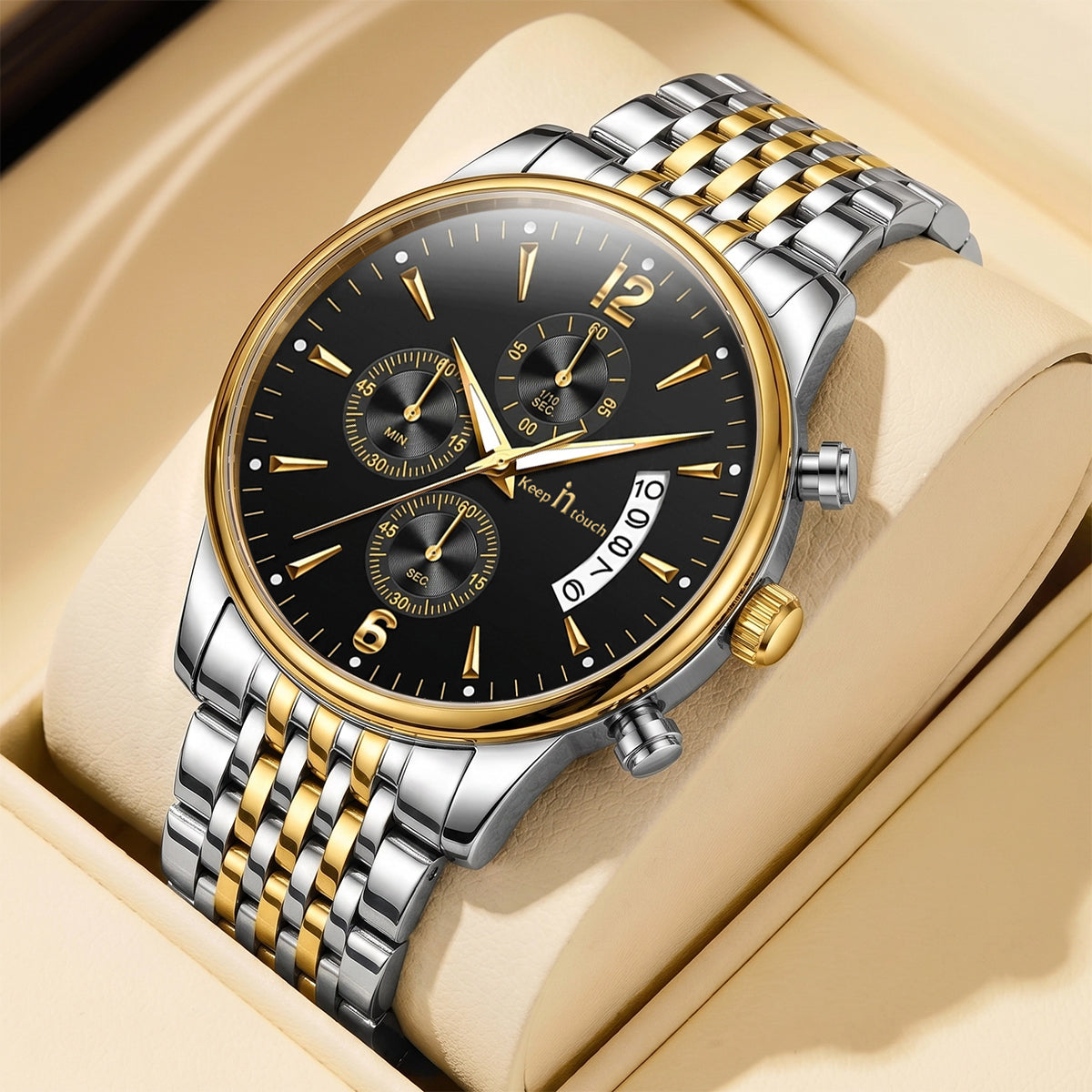 Keep n Touch Analog Watch - For Men KnT-1020-Steel-Chronograph
