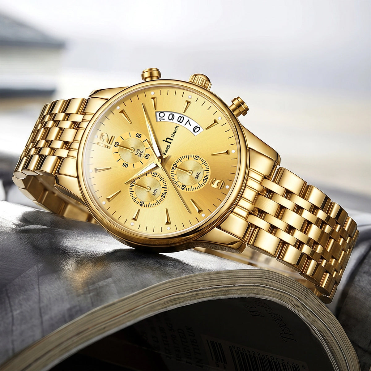 Keep n Touch Analog Watch - For Men KnT-1020-Steel-Chronograph