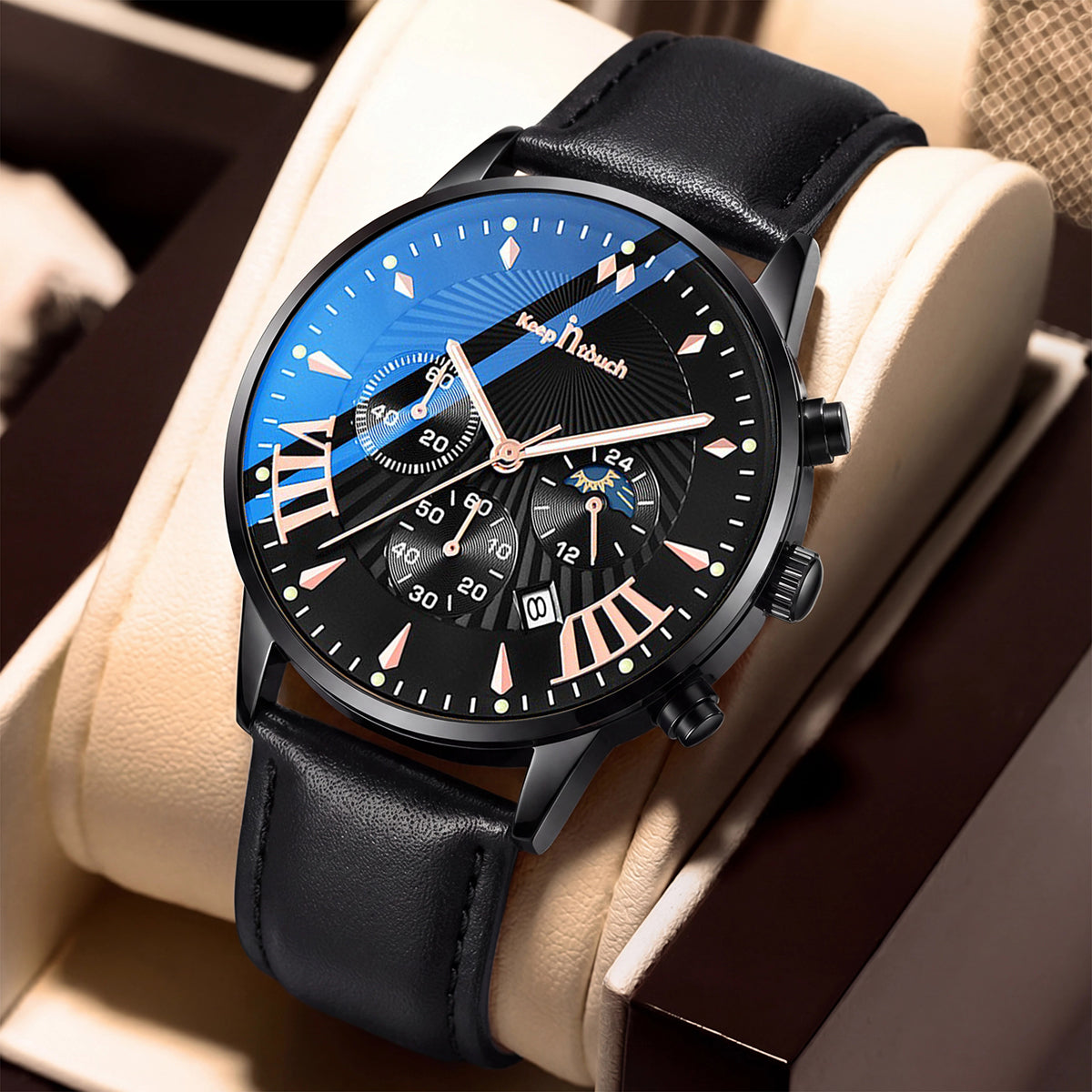 Keep n Touch Analog Watch - For Men KnT-1022 Luxury Chronograph Leather Watch